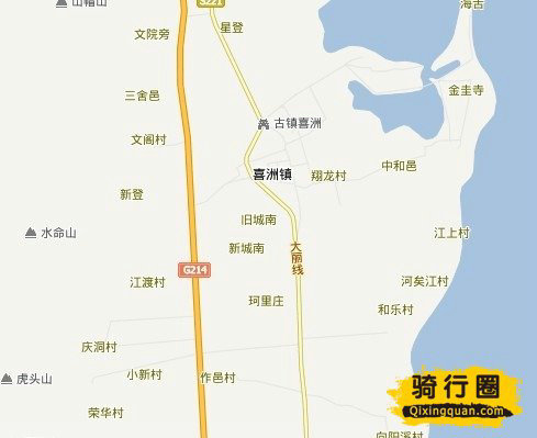 骑车游古镇-云南-喜州镇路线攻略地图